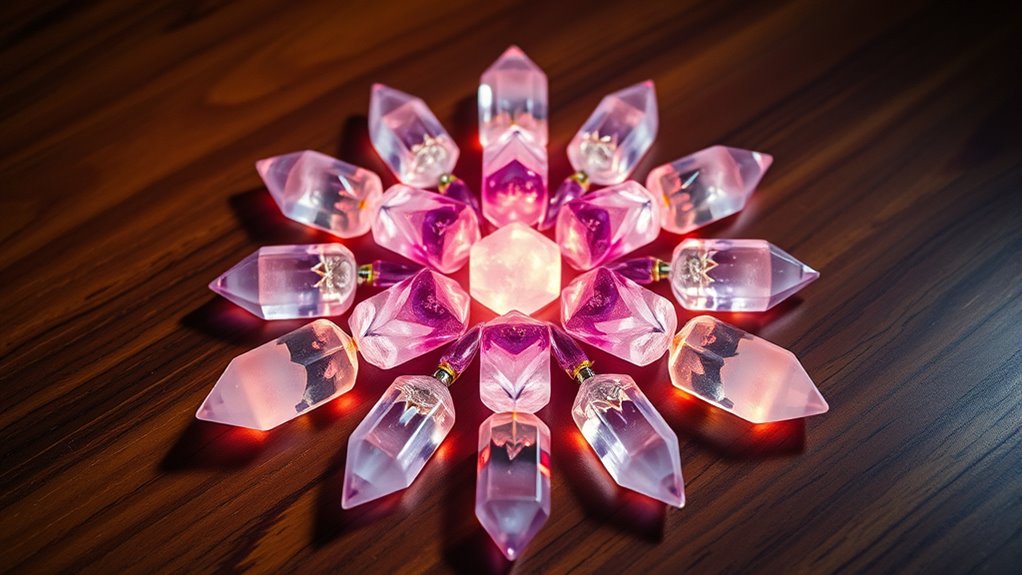 manifest love through crystal grids