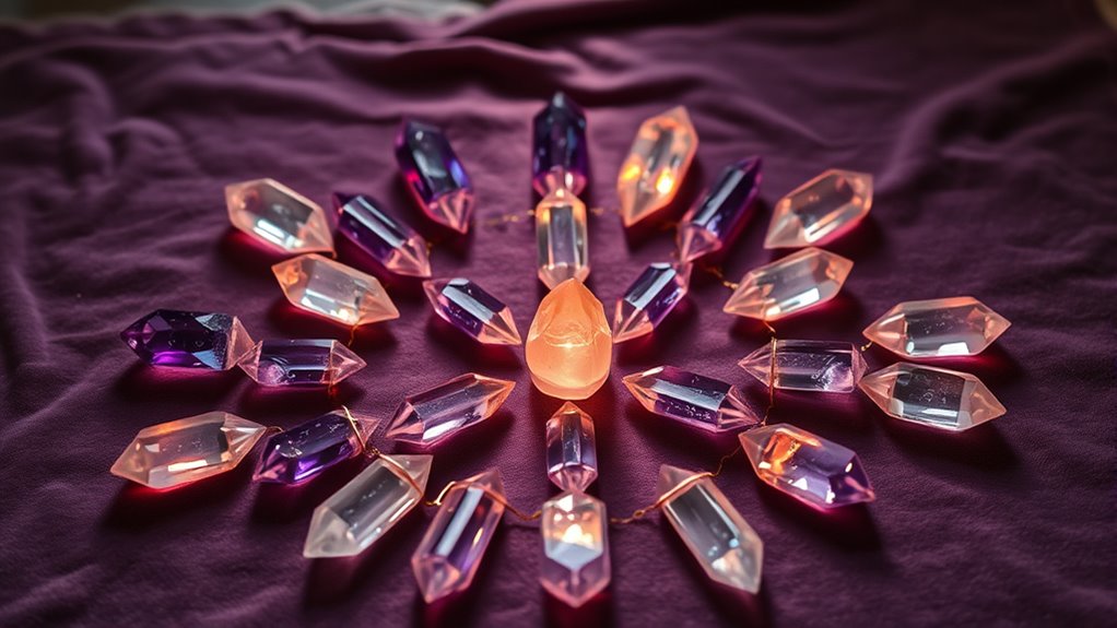 manifest love through crystals