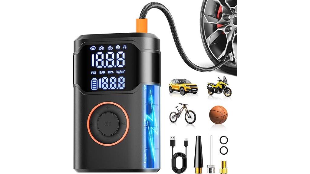 cordless digital tire inflator