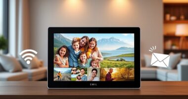 email enabled digital photo frames