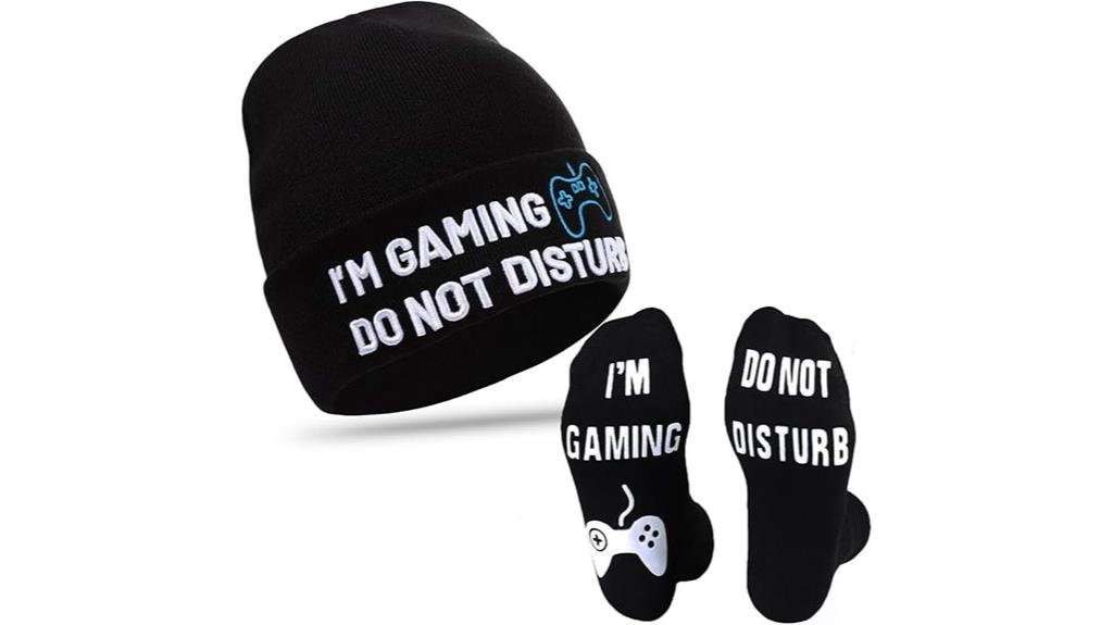 gamer socks and hat