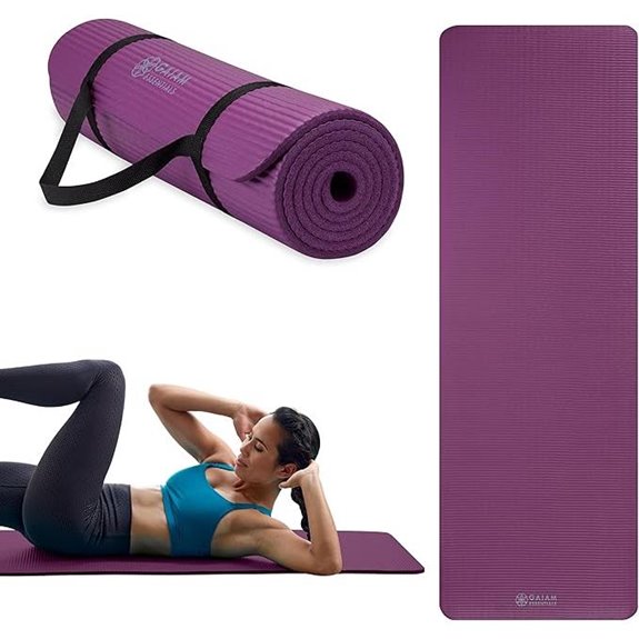 Gaiam Essentials 10mm Yoga & Pilates Mat with Carrier