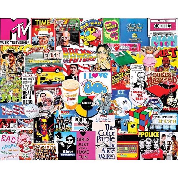 White Mountain Puzzles I Love The 1980s - 1000 Piece Jigsaw Puzzle