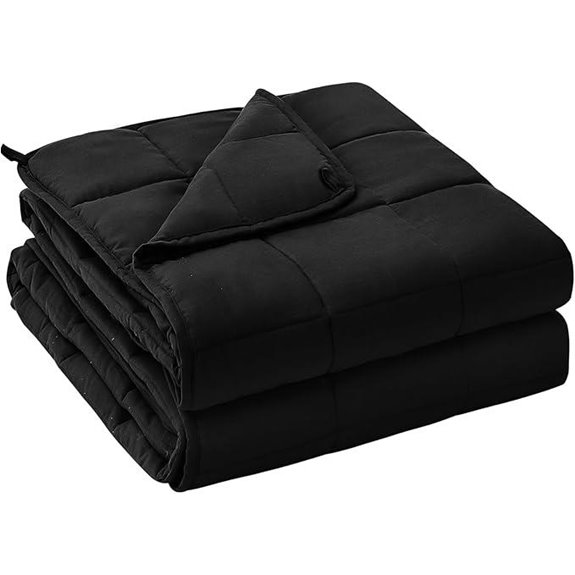 Yescool 20lb Black Cooling Weighted Blanket