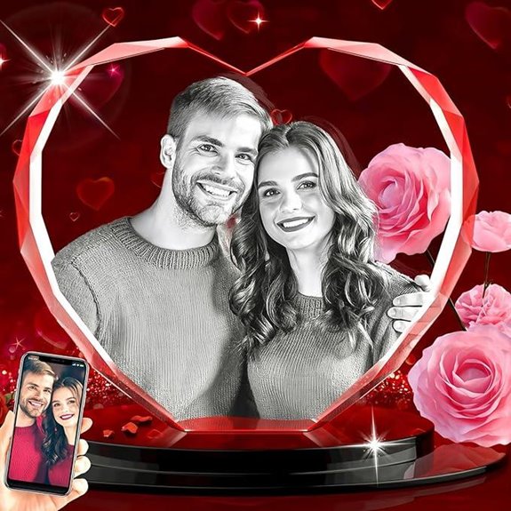 3D Crystal Photo Gift for Women and Couples