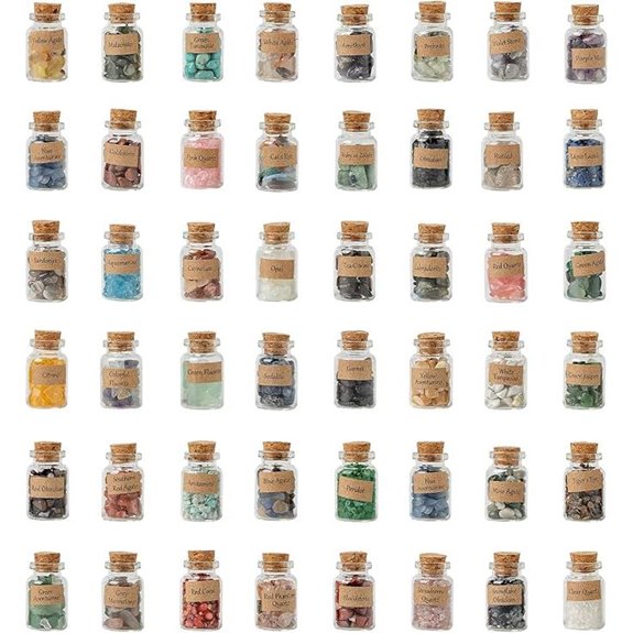KHOCOEE 48pcs Healing Crystals and Gemstones Set