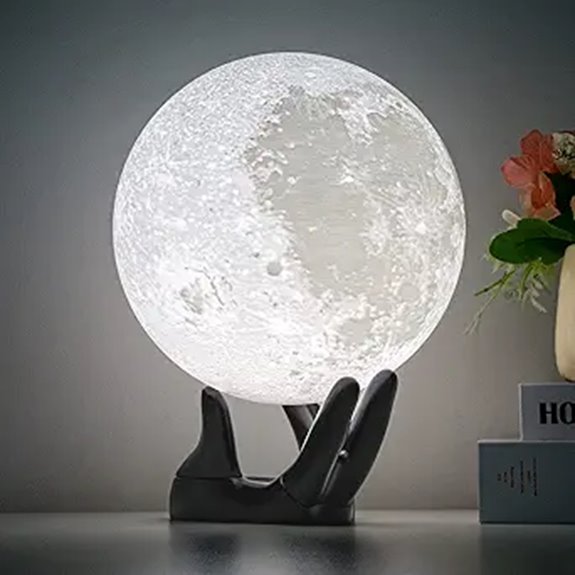 BRIGHTWORLD 7.1 3D Moon Light with Stand
