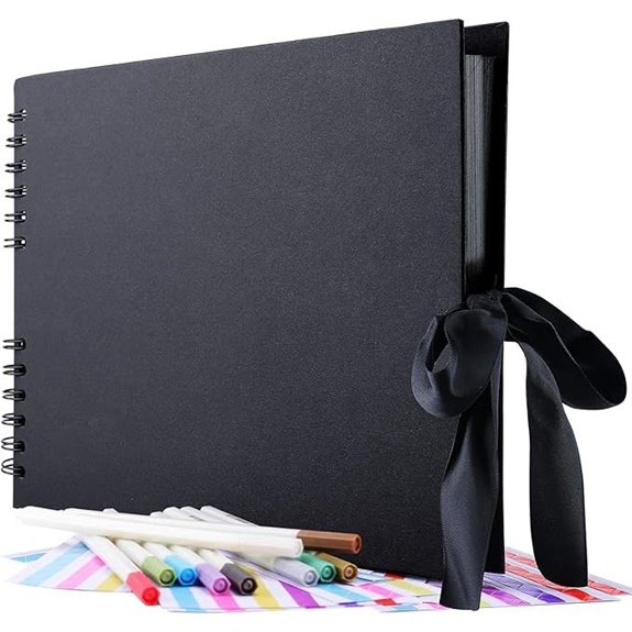 GOTIDEAL 80-Page Scrapbook Album with Markers