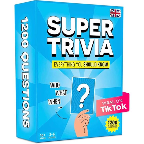 Super Trivia Game for Adults with 1200 Questions