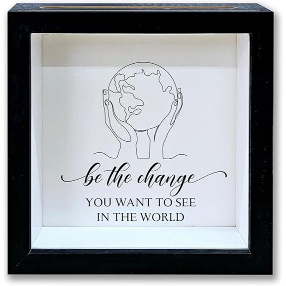 Adventure Fund Shadow Box with Motivational Quotes