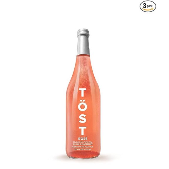 TOST ROSE Alcohol-Free Sparkling Beverage (3 Pack)