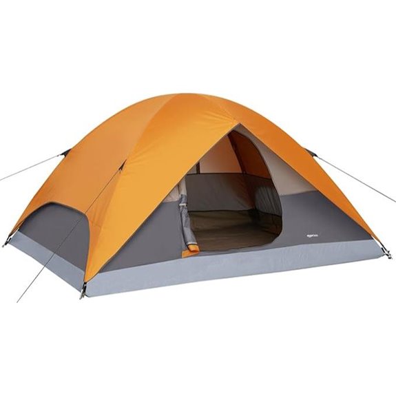 Amazon Basics Camping Tent 3-Season Dome Design with Rainfly
