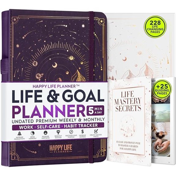 Life Mastery Planner: 12-Month Goal & Happiness Organizer
