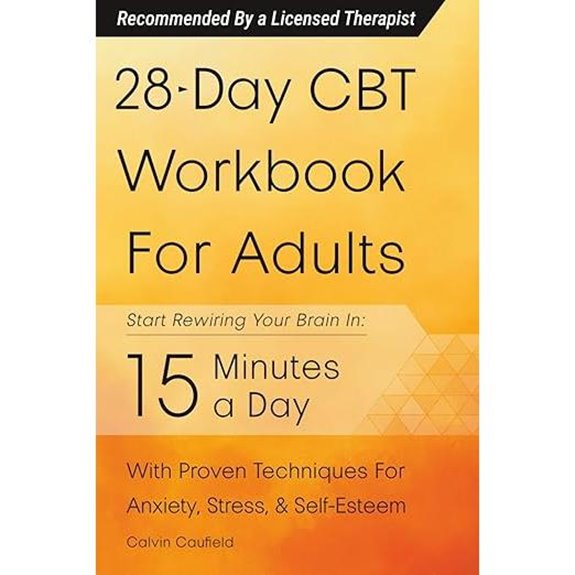 28-Day CBT Workbook for Anxiety Depression & Self-Esteem