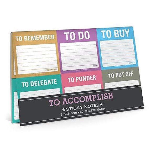 To Accomplish Sticky Notes Set / Packet