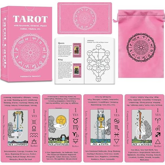 Smoostart Tarot Cards for Beginners with Guide