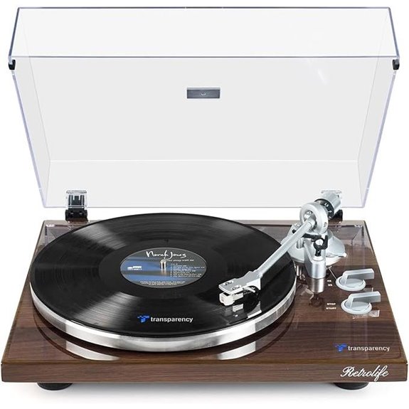 Turntable Belt-Drive Record Player with USB Recording