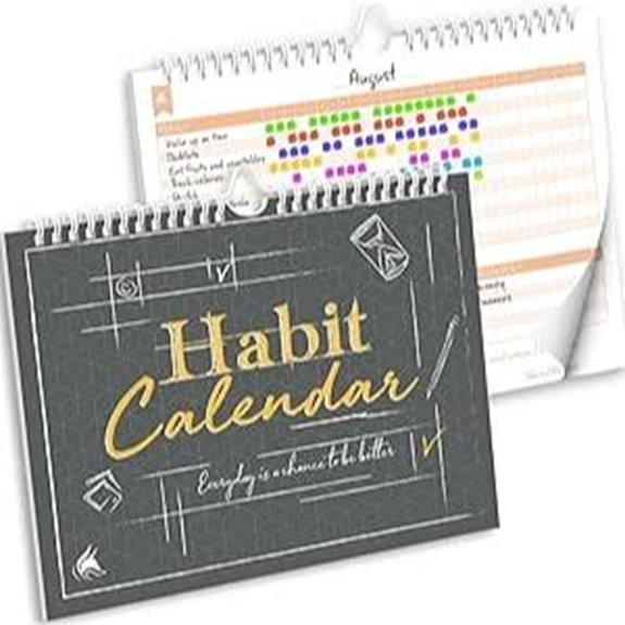 Clever Fox Habit Tracker Calendar (Black 24 Months)