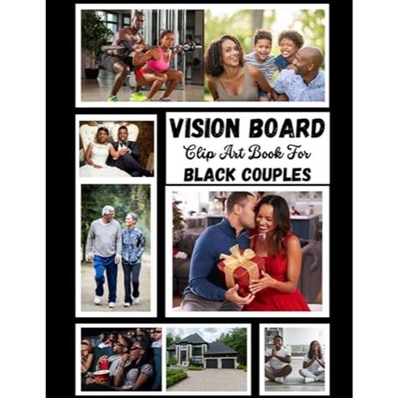 Vision Board Clip Art Book for Black Couples