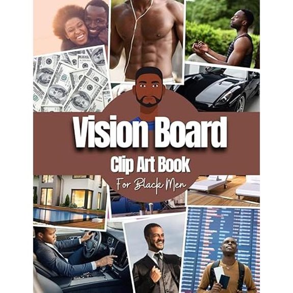 Vision Board Clip Art Book for Black Men