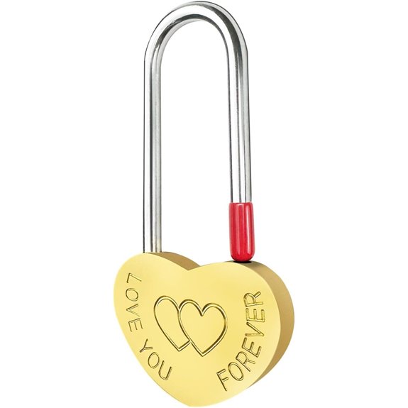 Brass Heart Lock 3.5 Love Padlock for Lovelock