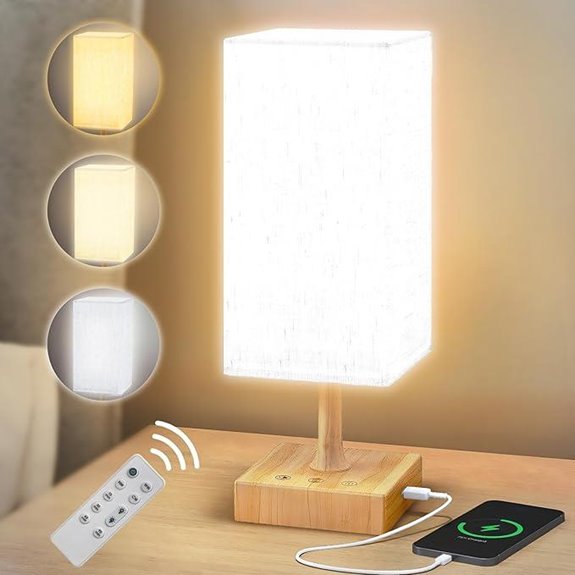 Light Therapy Lamp with 10,000 Lux and Remote