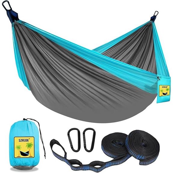 SZHLUX Camping Hammock with Straps and Carry Bag