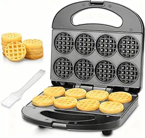Mini Waffle Maker for Kids and Snacks