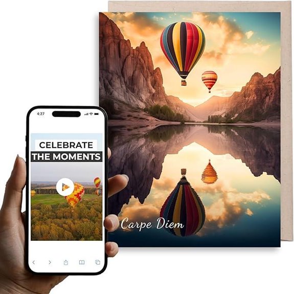 Magic Greetings Hot Air Balloon Interactive Card