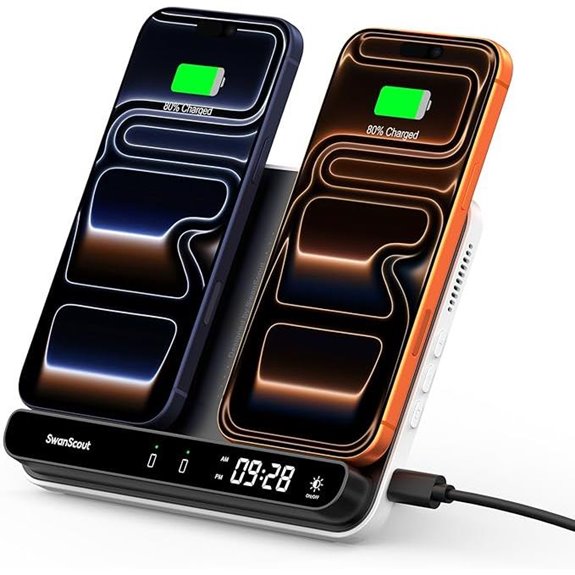 SwanScout Foldable Dual Wireless Charger Stand