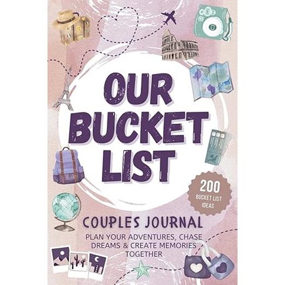 Couples Bucket List Journal for Adventures and Memories