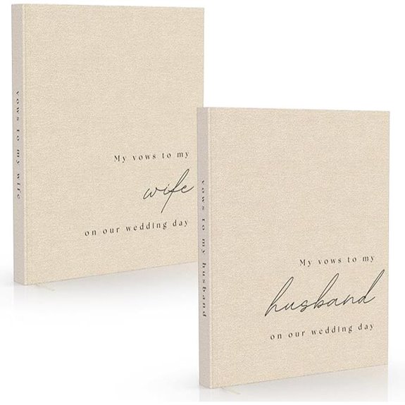 His and Hers Wedding Vow Books (2-Pack)