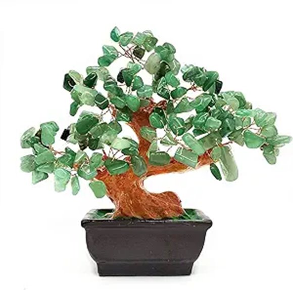 Feng Shui Quartz Crystal Money Tree Decor
