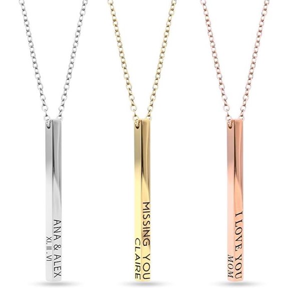 Personalized Coordinates Necklace with Kids' Names for Women