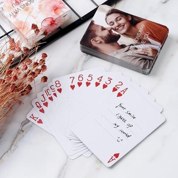 Personalized 52 Reasons I Love You Playing Cards