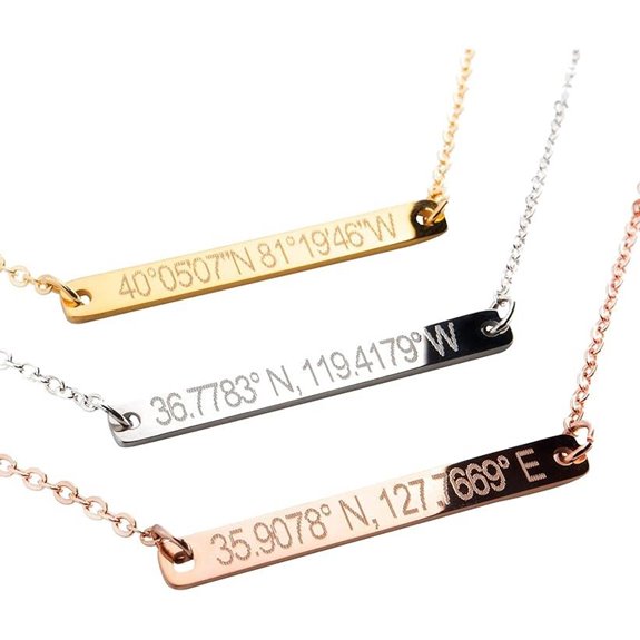 Petite Boutique Custom Name Coordinate Necklace