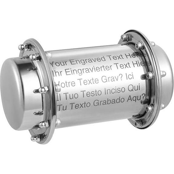 Personalized Engraved Waterproof Stainless Steel Time Capsule