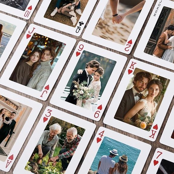 Personalized Photo Playing Cards for Weddings & Parties