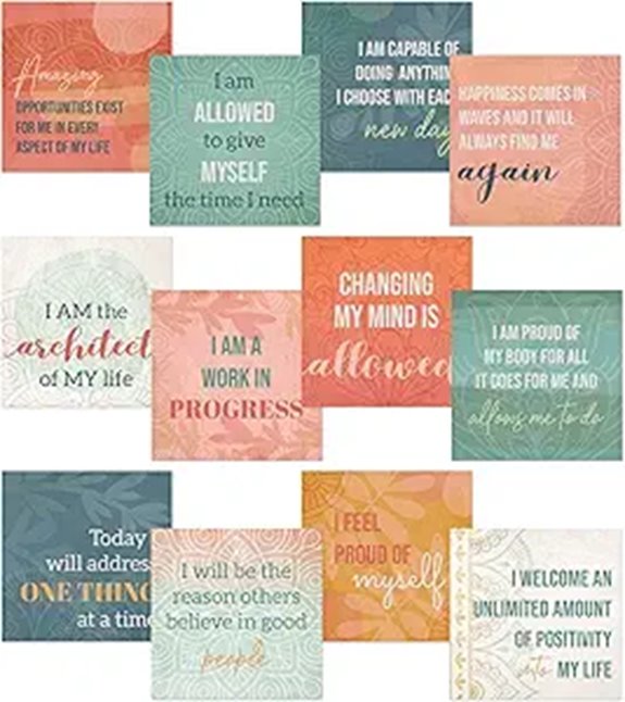 Positive Daily Affirmations Sticky Pad (365 Designs)