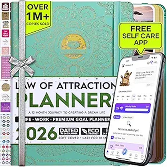 Deluxe 2026 Planner with Vision Board and Stickers