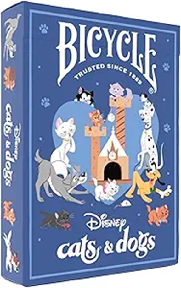 Disney Cats and Dogs Bicycle Playing Cards