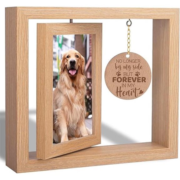 Andthen Dog Memorial Picture Frame with Keepsake Kit