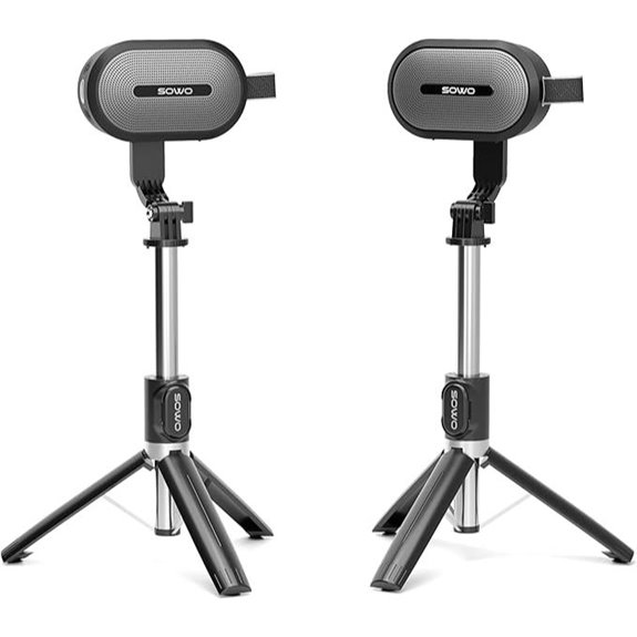 SOWO Dual Bluetooth Speakers with Adjustable Stands