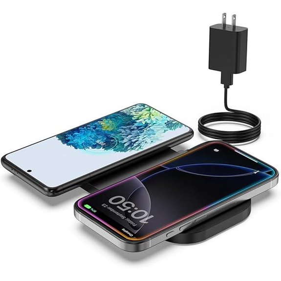 Dual Wireless Charger for iPhone AirPods & Samsung