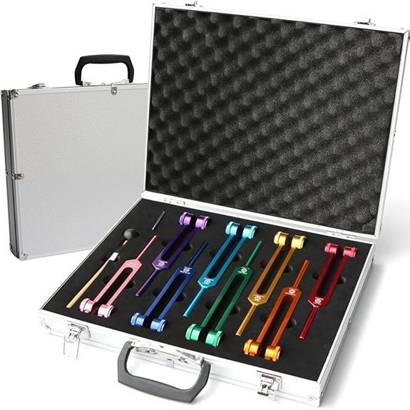 Chakra Healing Tuning Fork Set of 8