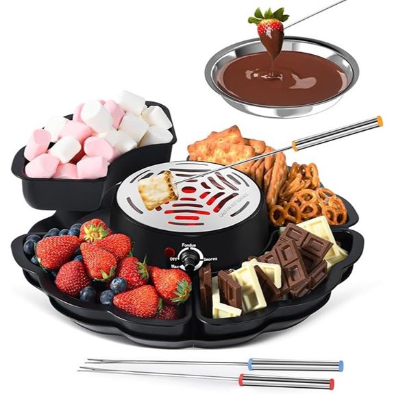 2-in-1 Electric S'mores Maker & Fondue Set