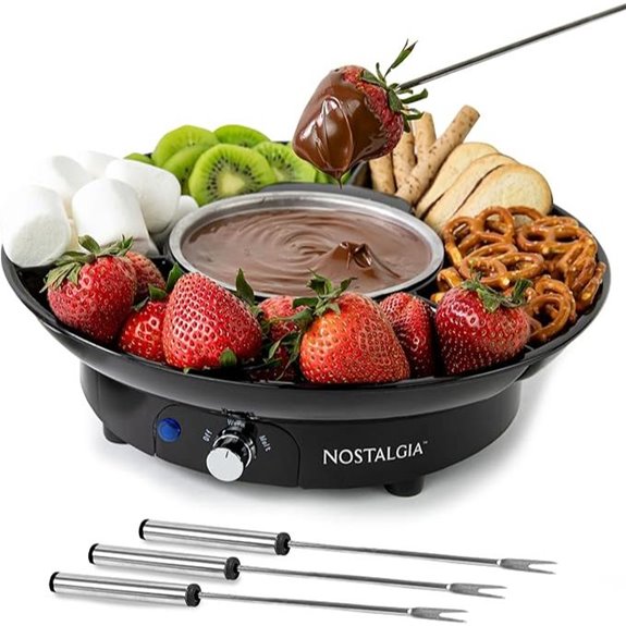 Nostalgia Electric Fondue Set with Accessories