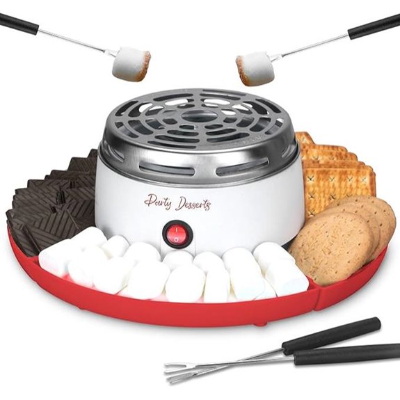 Electric S'mores Maker with Trays & Forks