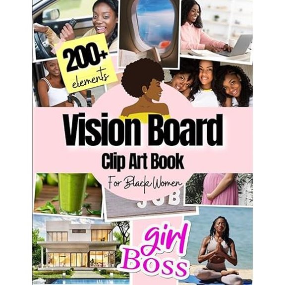 Vision Board Clip Art Book for Black Women