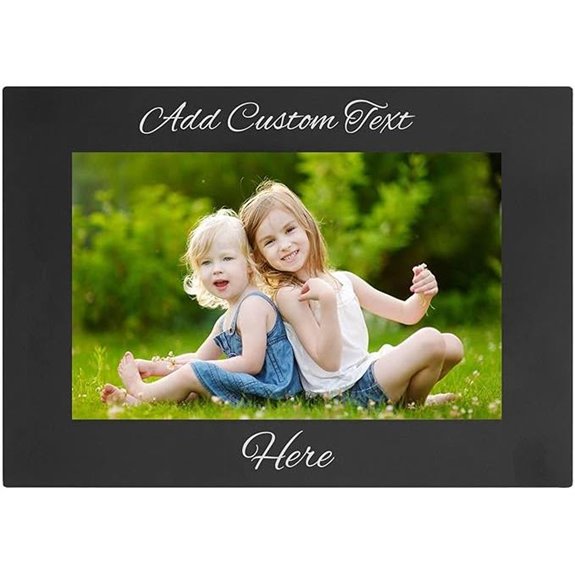 CustomGiftsNow Engraved Aluminum Family Photo Frame